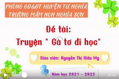 Đề tài: Truyện “Gà tơ đi học ???” G/v: Nguyễn Thị Kiều My